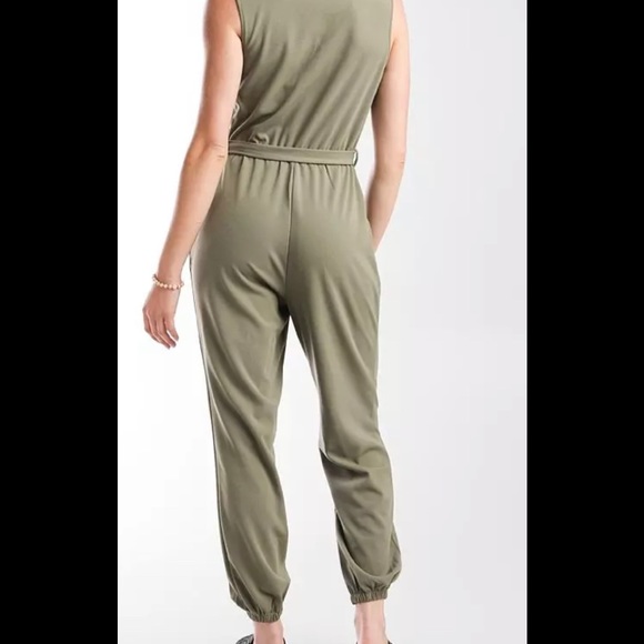 Max & Ash Washed Surplice Jumpsuit - Picture 2 of 6